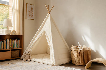 Styled at-home scene: Cloud Cotton Padded Teepee