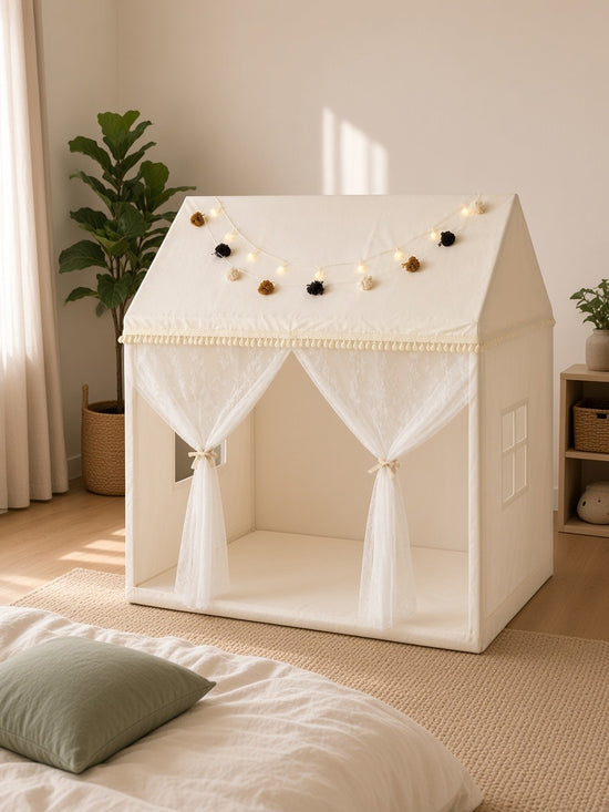 Styled at-home scene: Cloud Palace Canopy