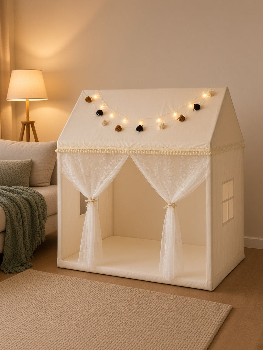 Styled at-home scene: Cloud Palace Canopy