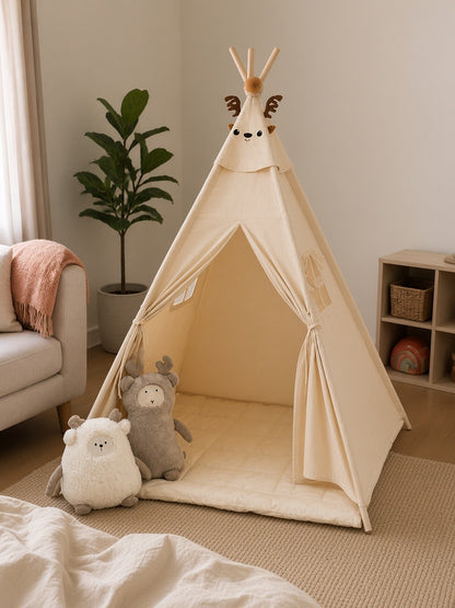 Styled at-home scene: Cuddle Camp Teepee