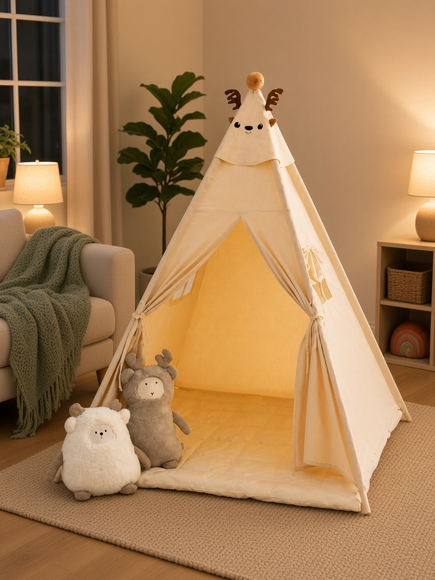 Styled at-home scene: Cuddle Camp Teepee