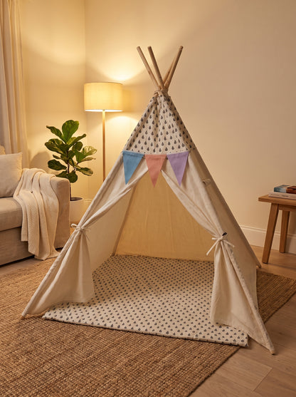 Styled at-home scene: Starlight Padded Teepee