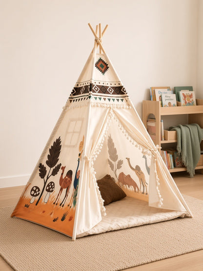 Styled at-home scene: Woodland Friends Teepee