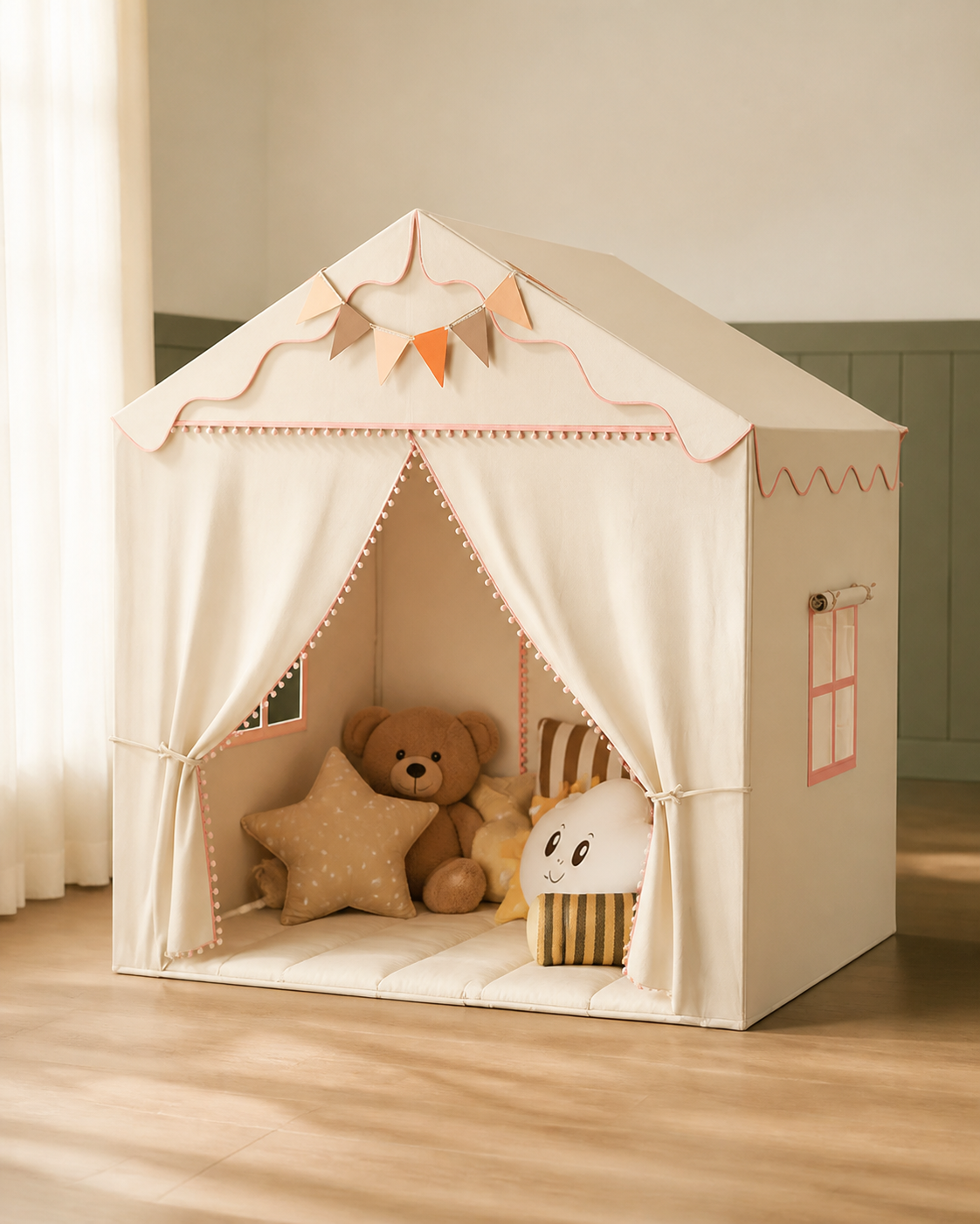 Alternate angle of the Storytime Cottage Playhouse
