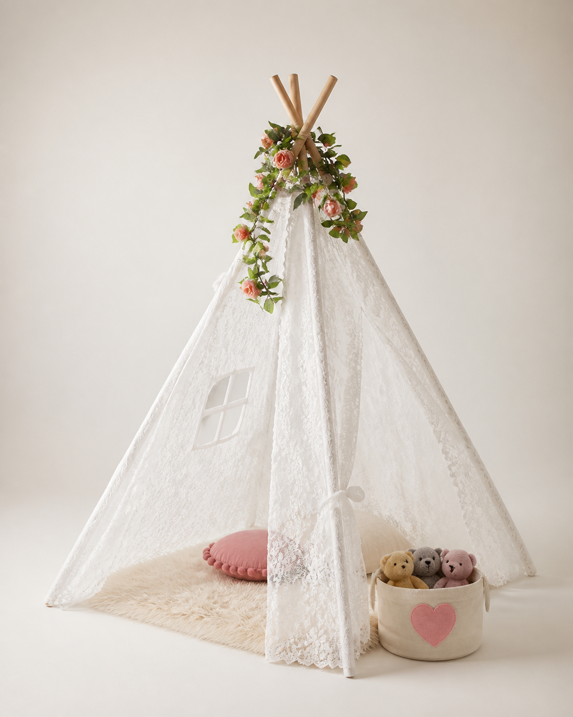 Alternate angle of the Willow Lace Teepee